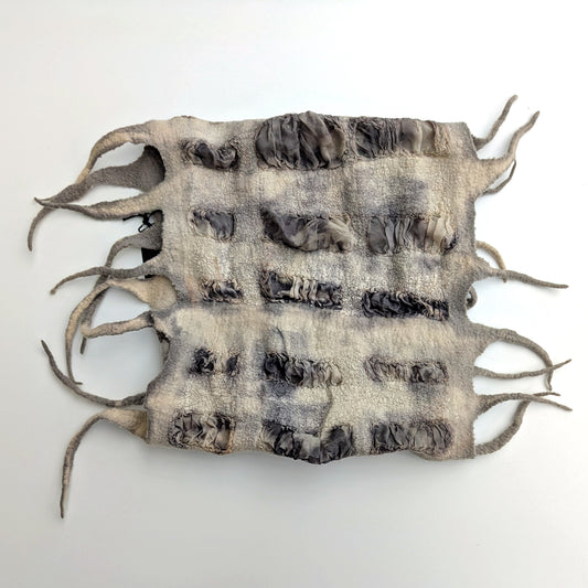 Ecoprinted Nunofelted Cowl