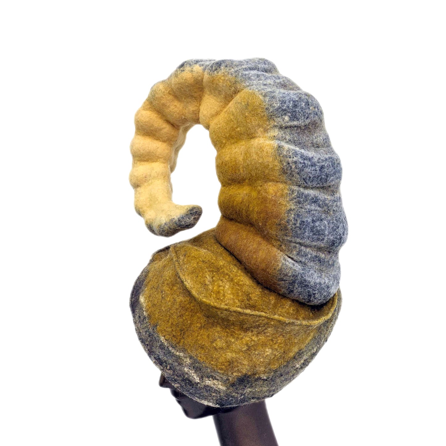 ~Adopted~ Golden Horn Felted Fascinator