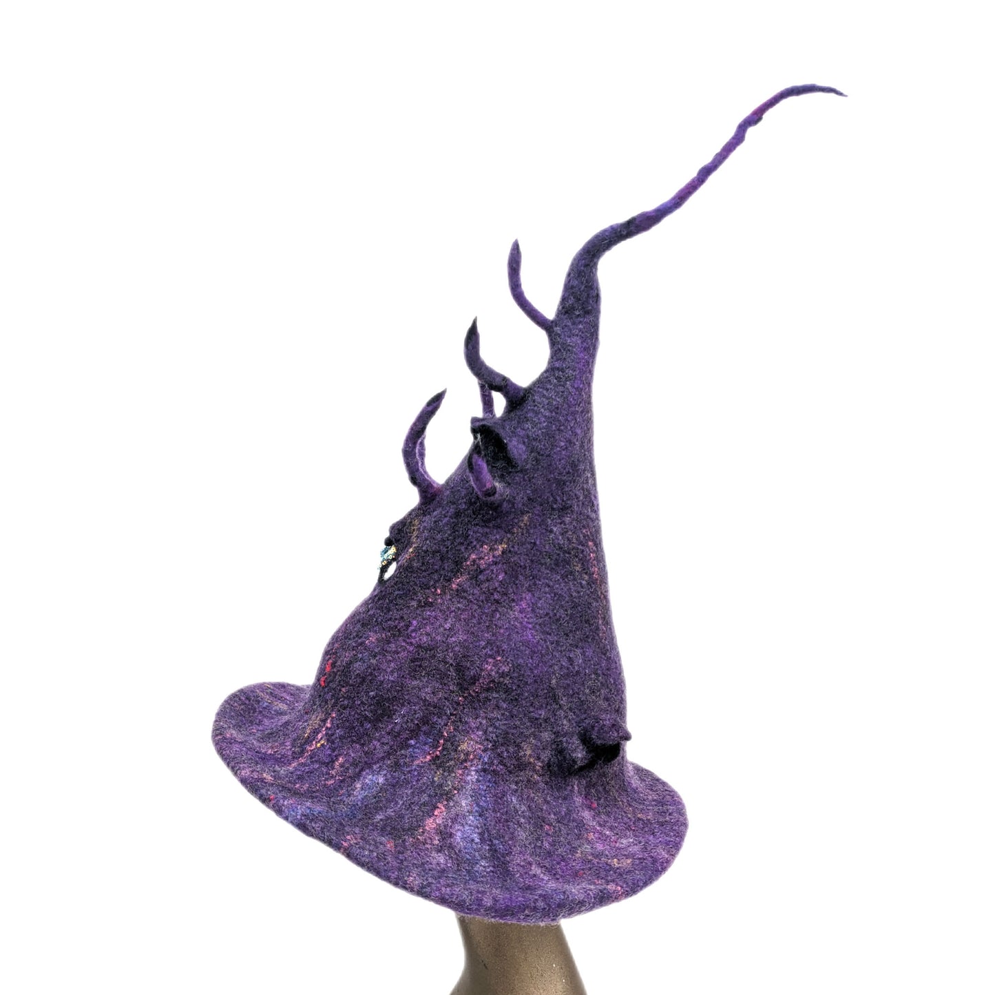 Purple Witch Hat with Eye - sideview