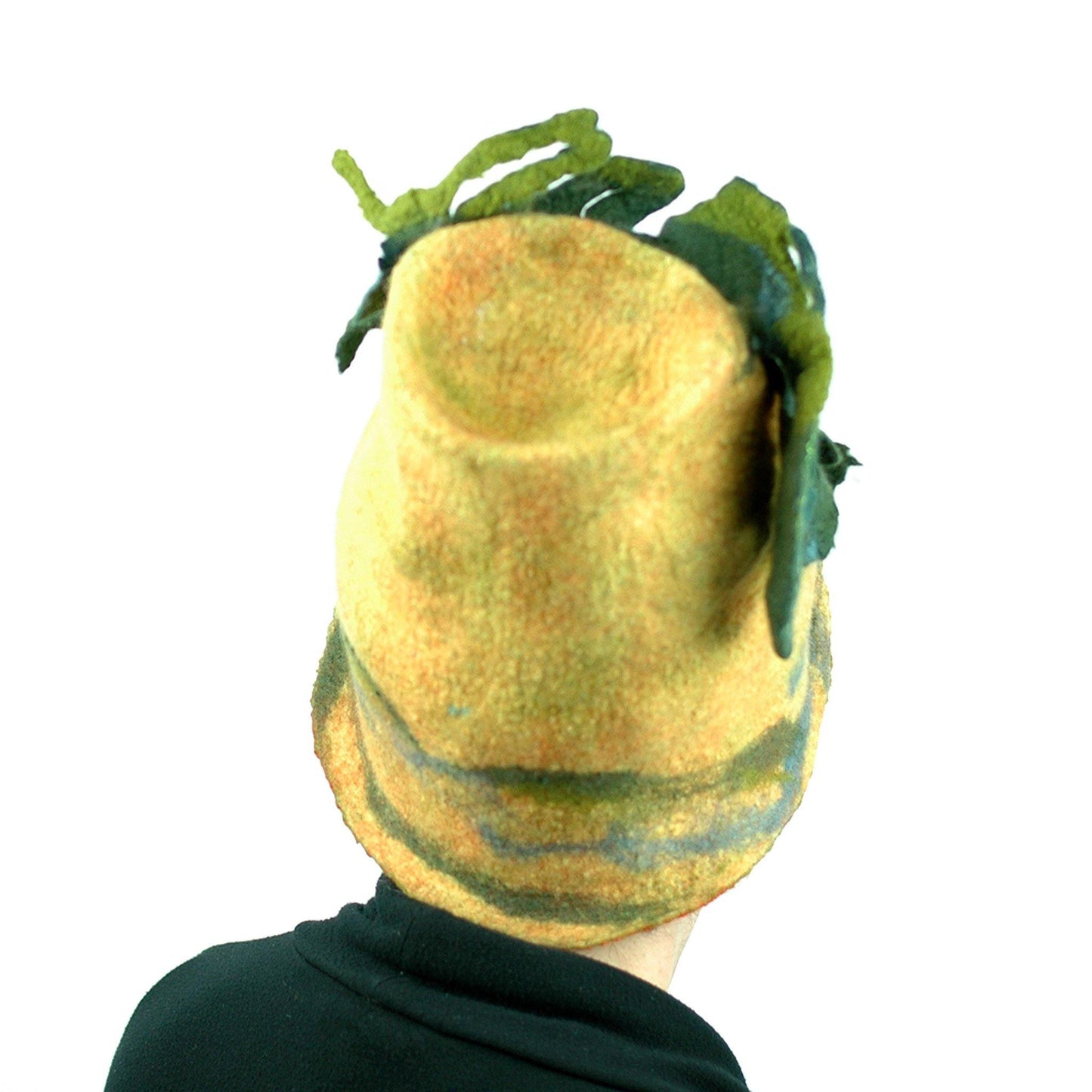 Big Tree Inspired Felted Hat - back view