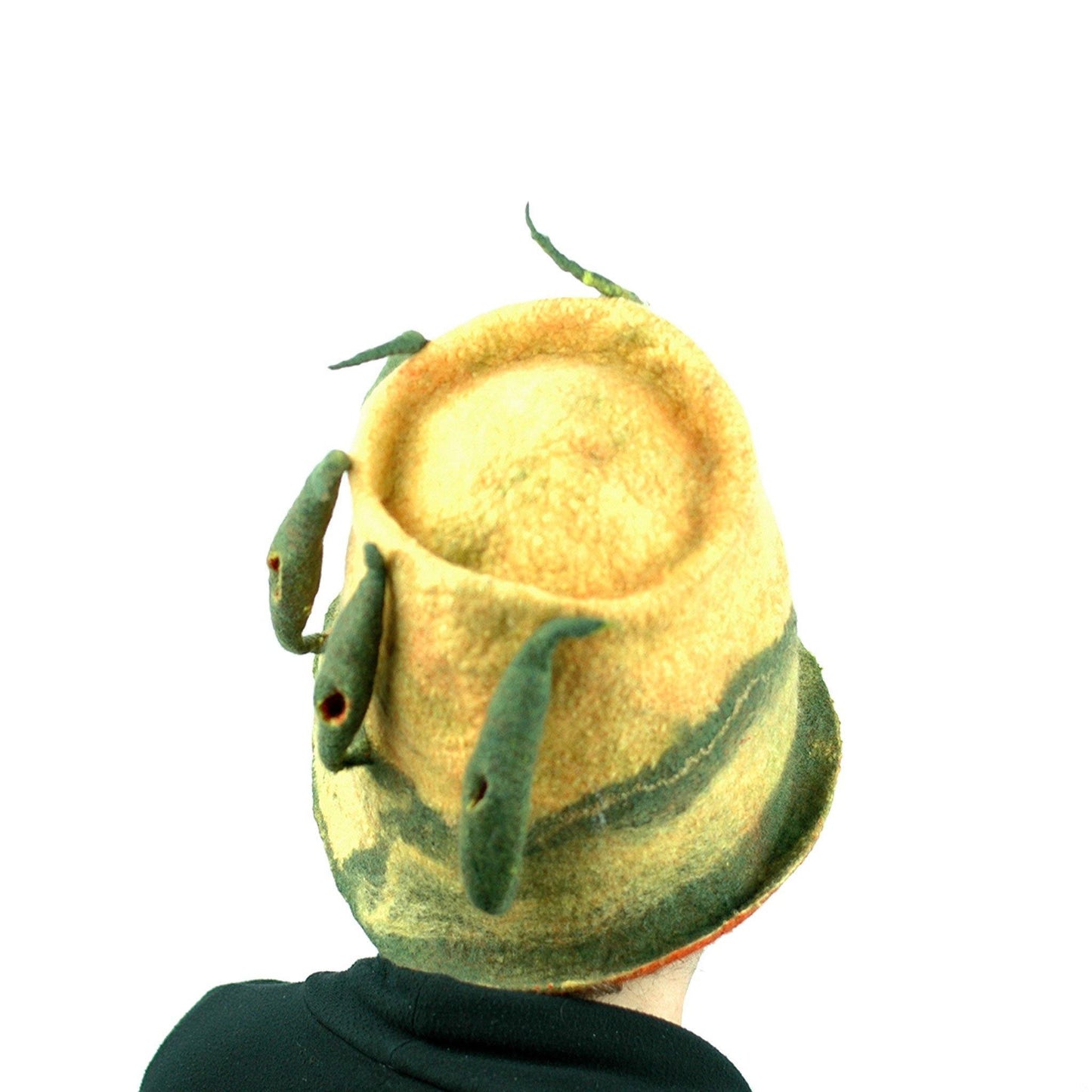 Cypress Tree Felted Bucket Hat - back view