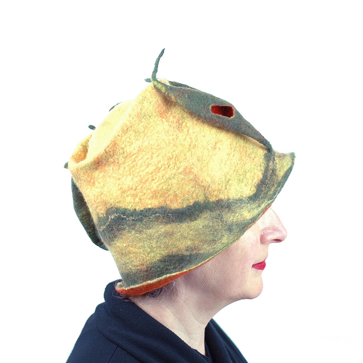 Cypress Tree Felted Bucket Hat - side view