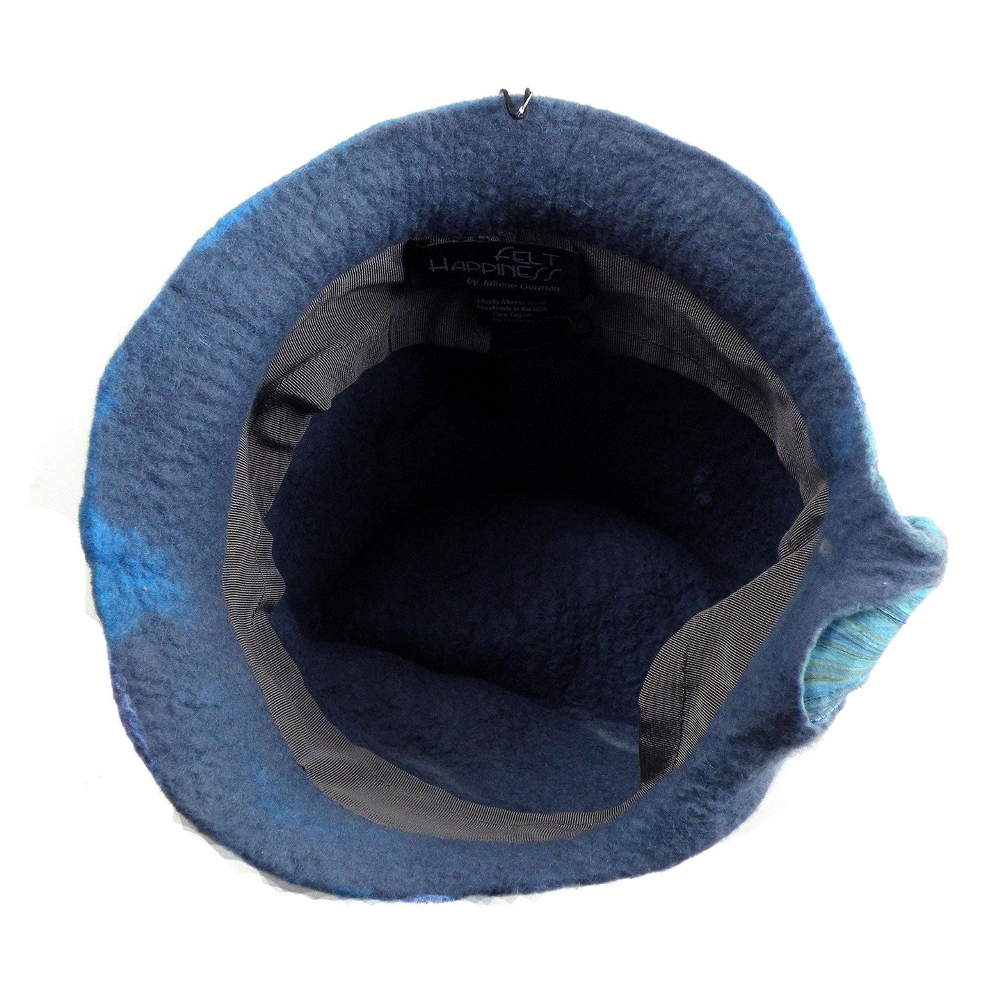 Dusty Blue Cloche - inside view