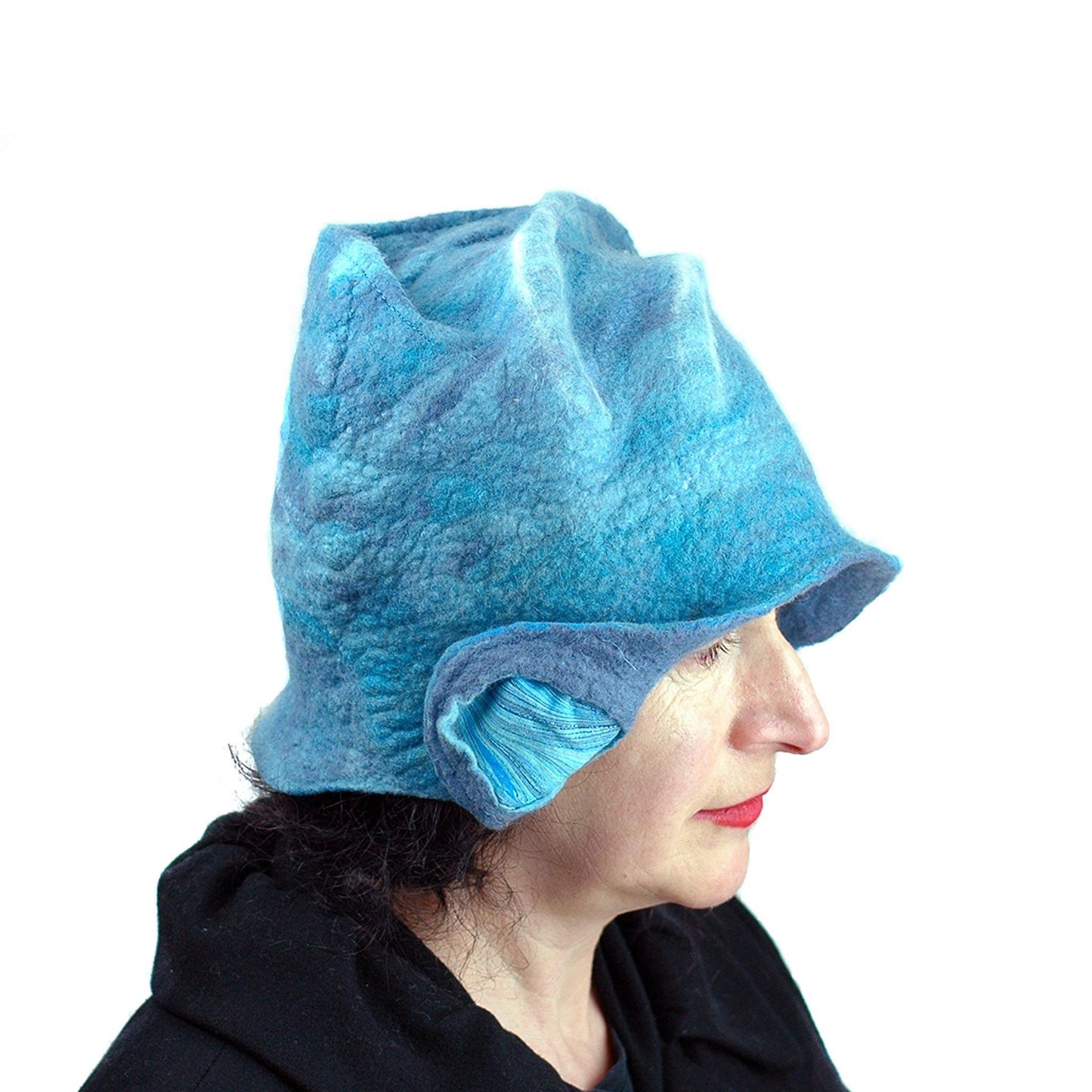 Dusty Blue Cloche -side view 2