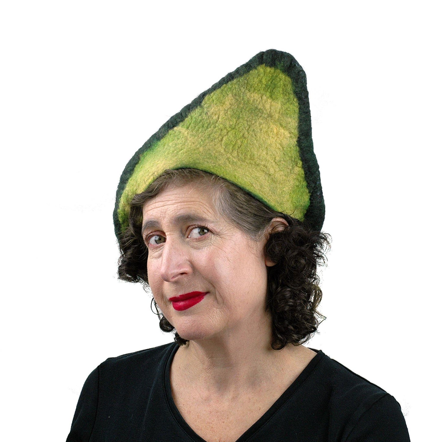 Felted Avocado Hat - FeltHappiness Hats
