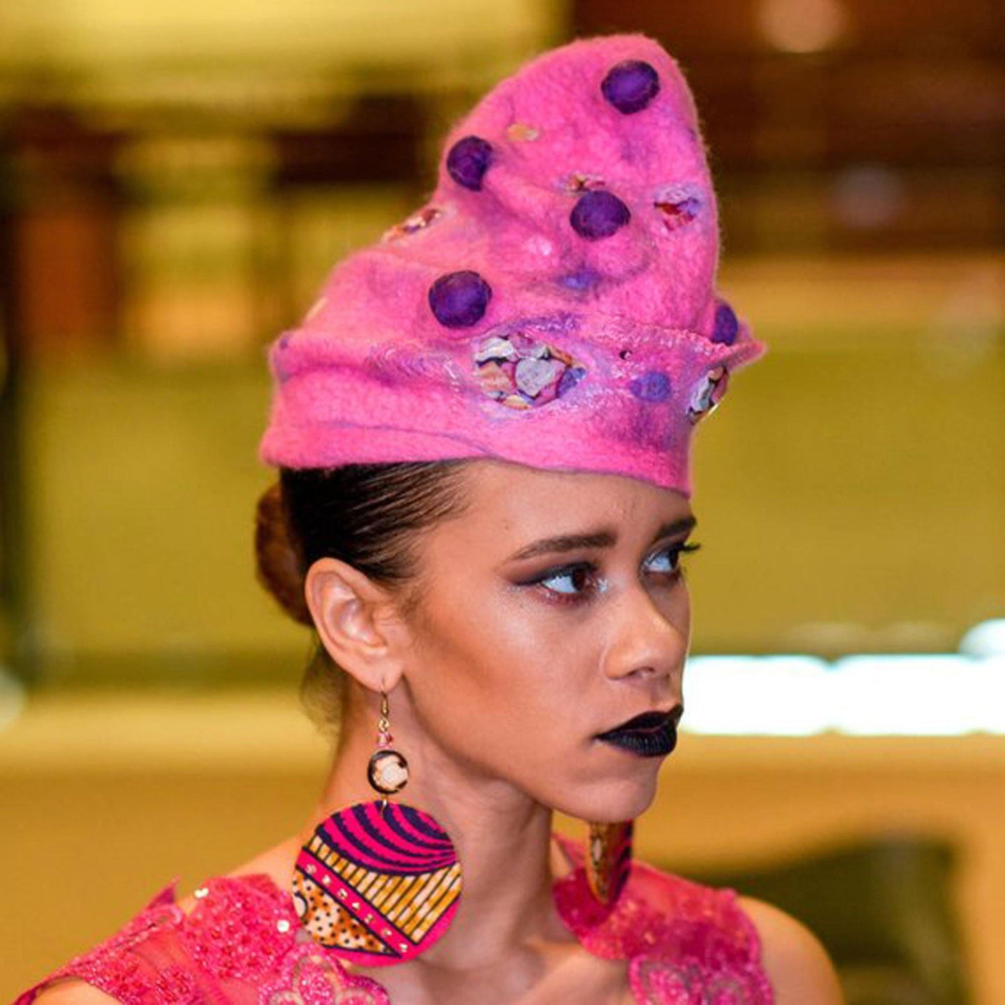 Hot Pink Conversation Hearts Hat