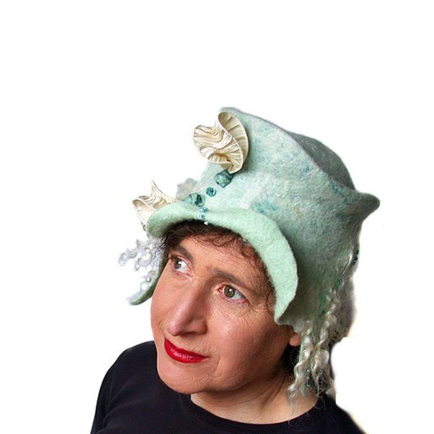 Mint Green Steampunk Top Hat