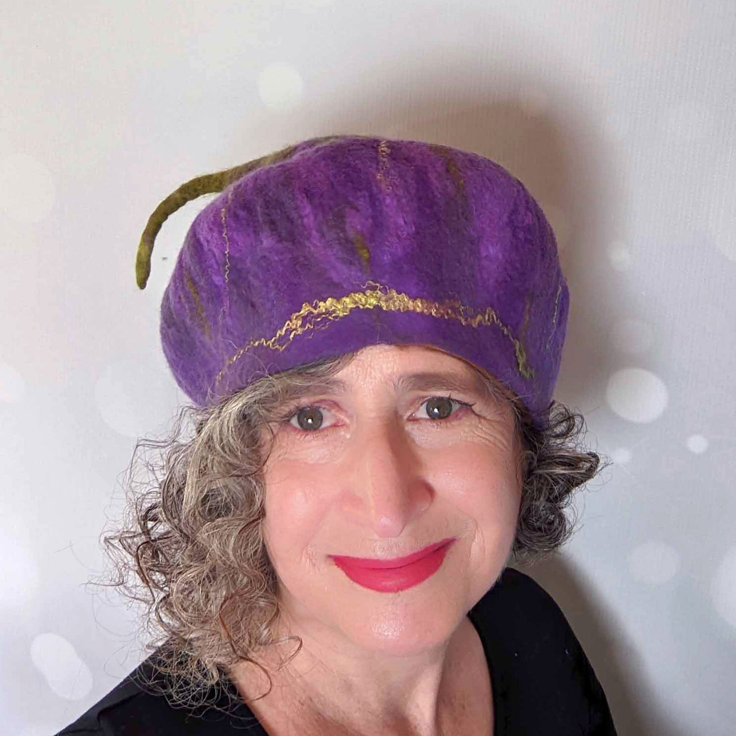 Purple Fig Hat Medium Large - frontview