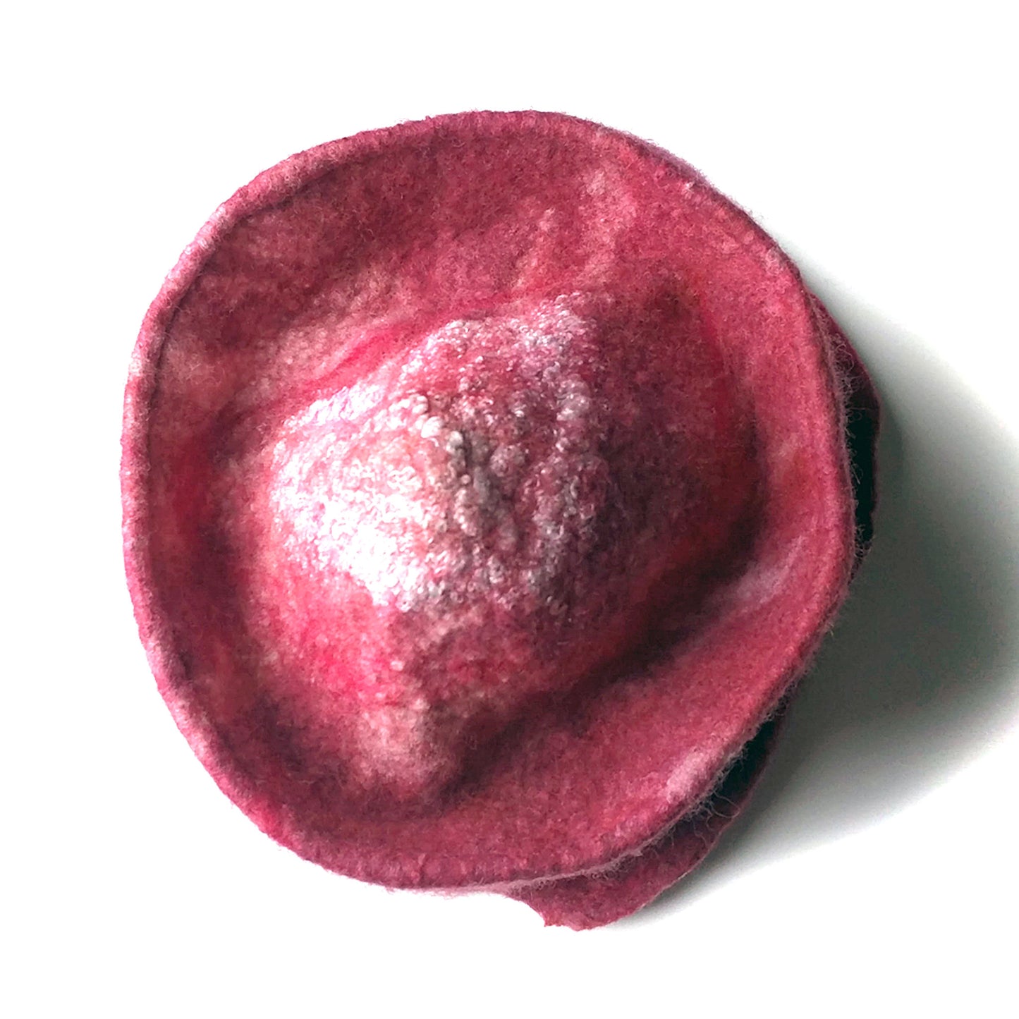Red Valentines Heart Top Hat - top view