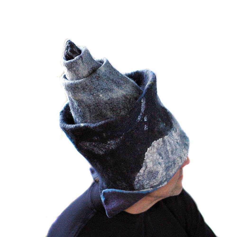 Starry Night Rocket Wizard Hat - side view 3