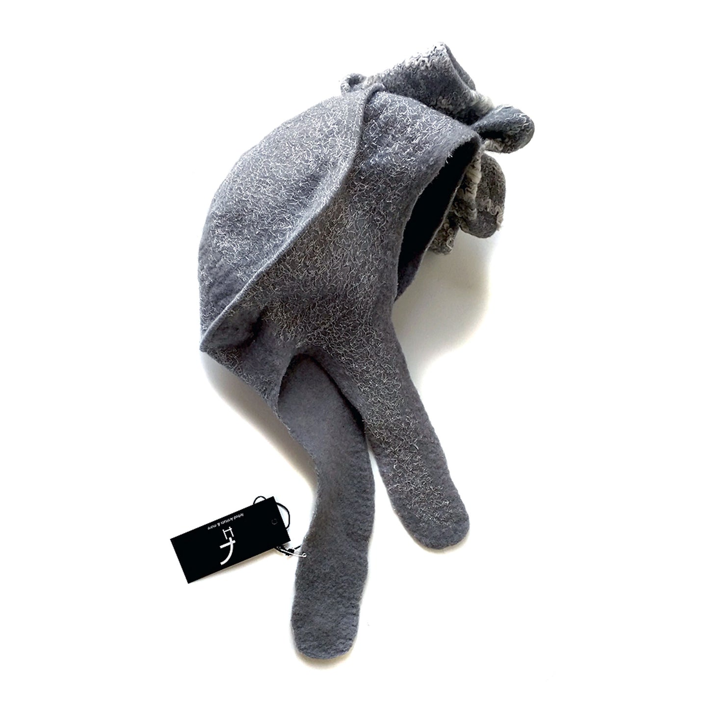 Silver Aviator Hat with Earflaps - topview