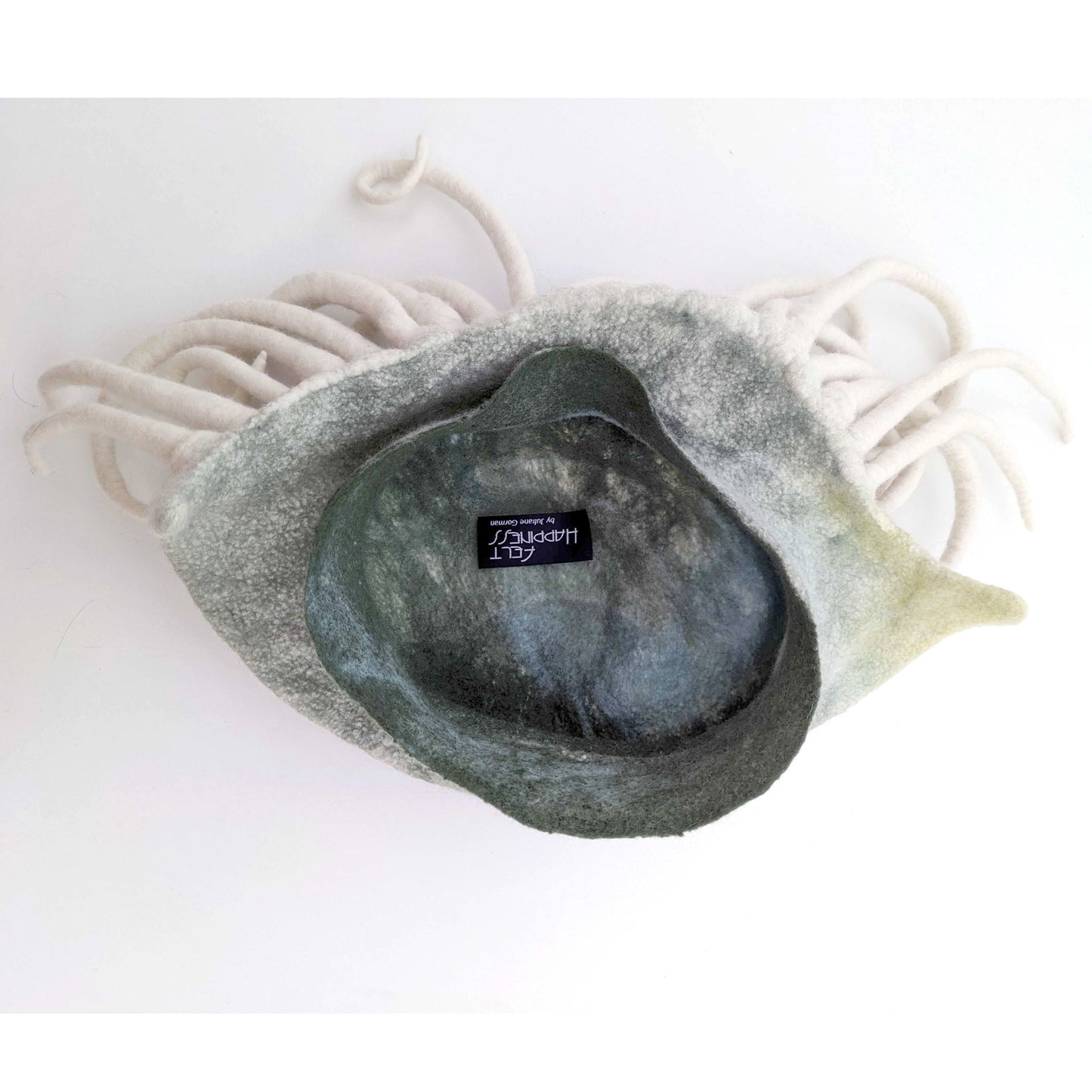 Surreal Sculptural Eye Wearable Art Fantasy Hat - insideview