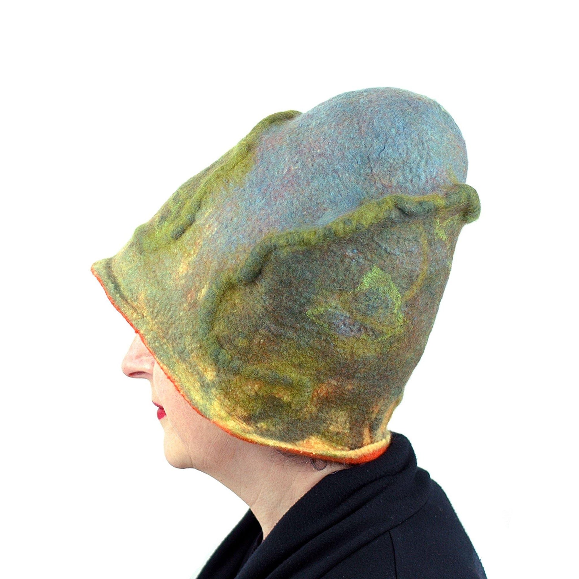 Oak Tree Inspired Landscape Hat - side view