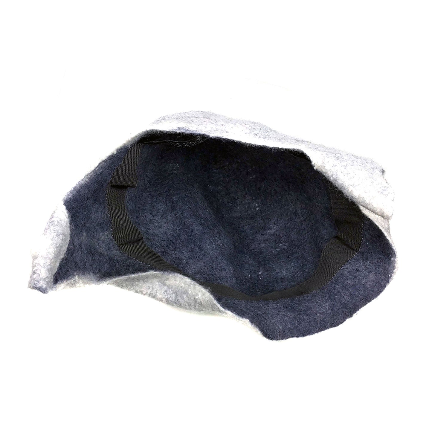 White Surrealistic Brain Hat - inside view