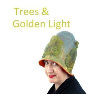 Trees and Golden Light Inspire these New Felted Hats