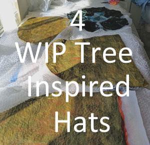 4 Tree-Inspired WIP Felted Hats for BeanieFest