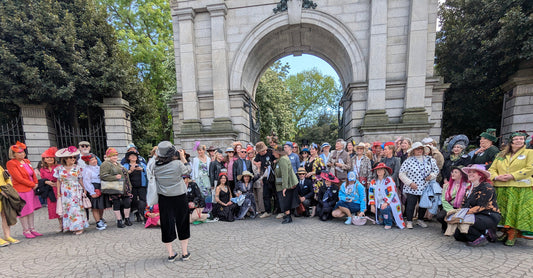 Dublin Hat Walk 2026 - Assembled in front of Fusilier's Arch - Dublin
