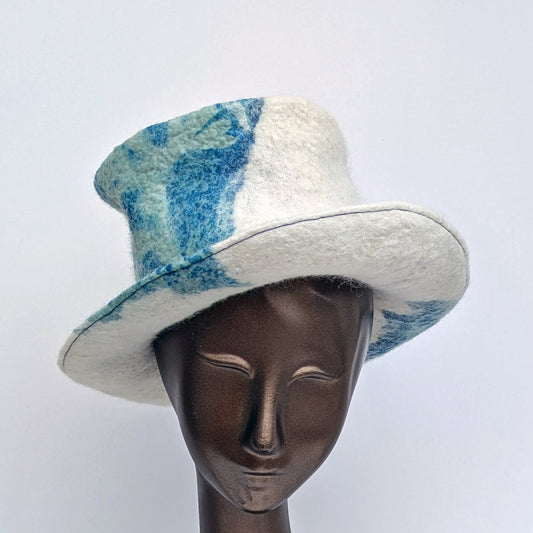 Brimmed Wool Hat with Telescopic Tip-'Bundoran Beach'