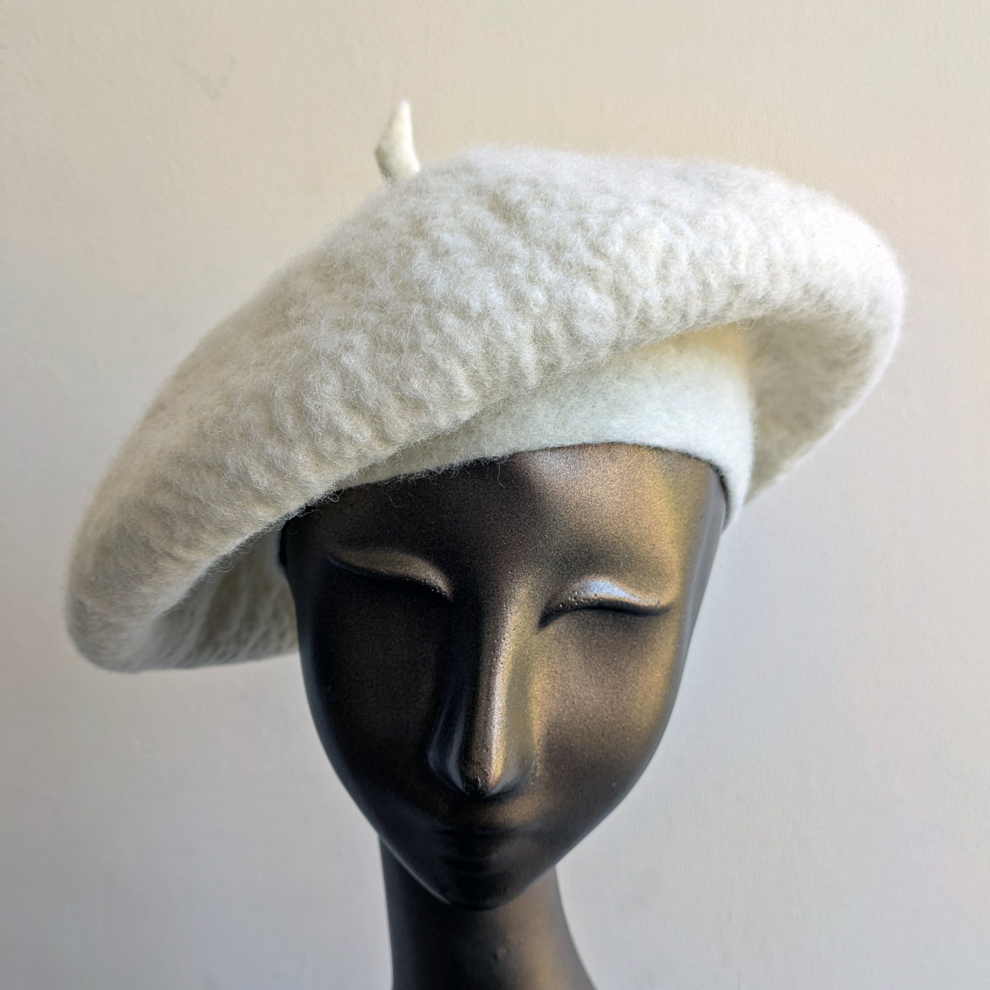 Galway Wool Classic Felted Beret - front view