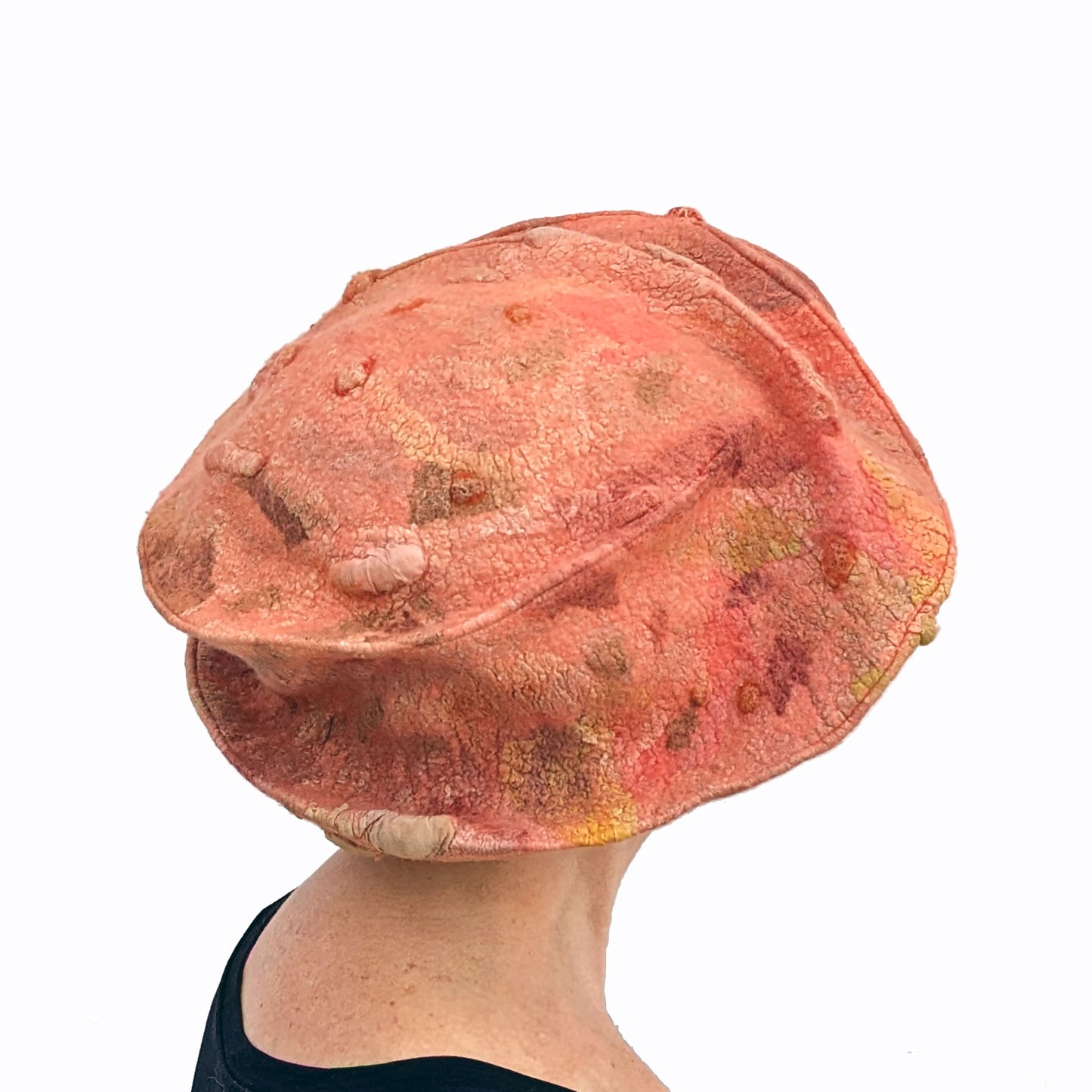 Tudor Inspired Wide Brimmed Autumnal Hat -backview