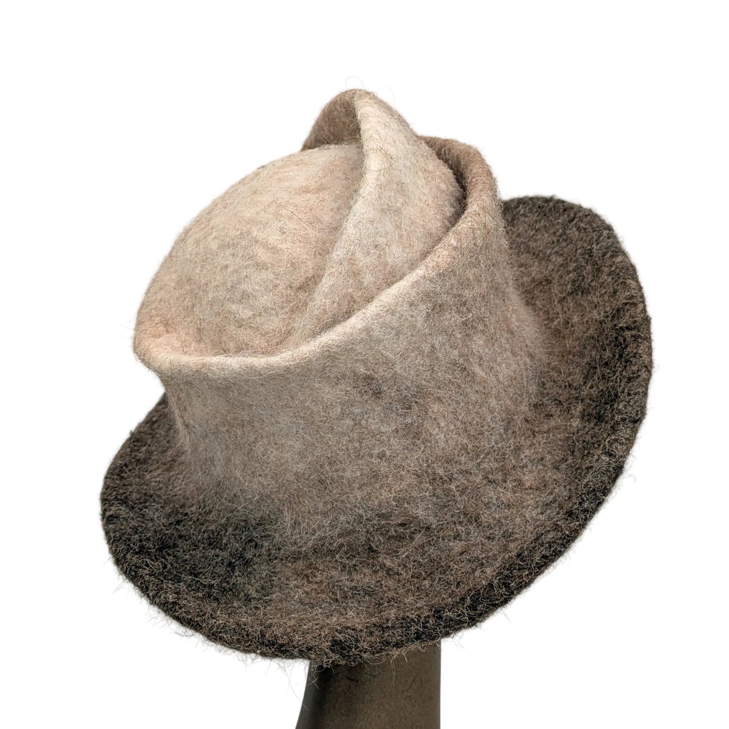 ~Adopted~ Custom Brimmed Hat from Irish Raised Alpaca - RESERVED