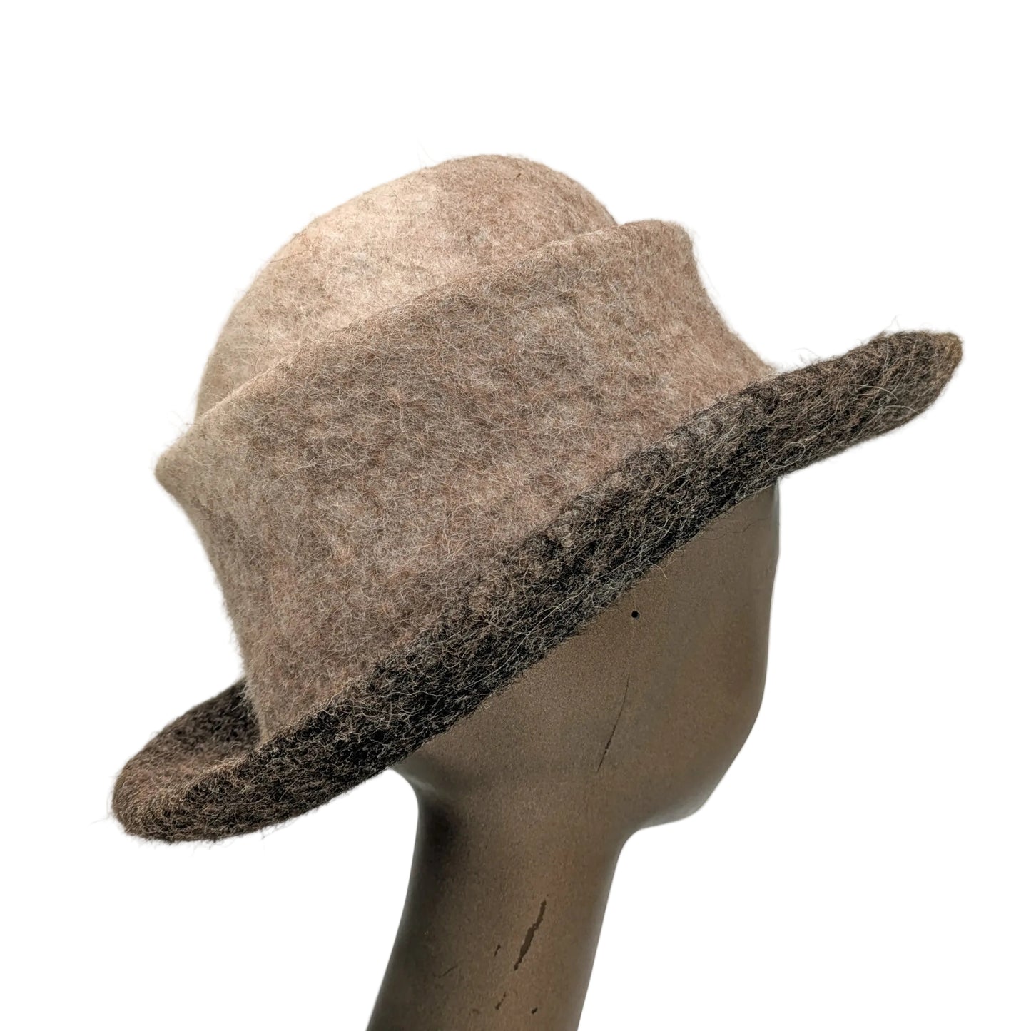 ~Adopted~ Custom Brimmed Hat from Irish Raised Alpaca - RESERVED