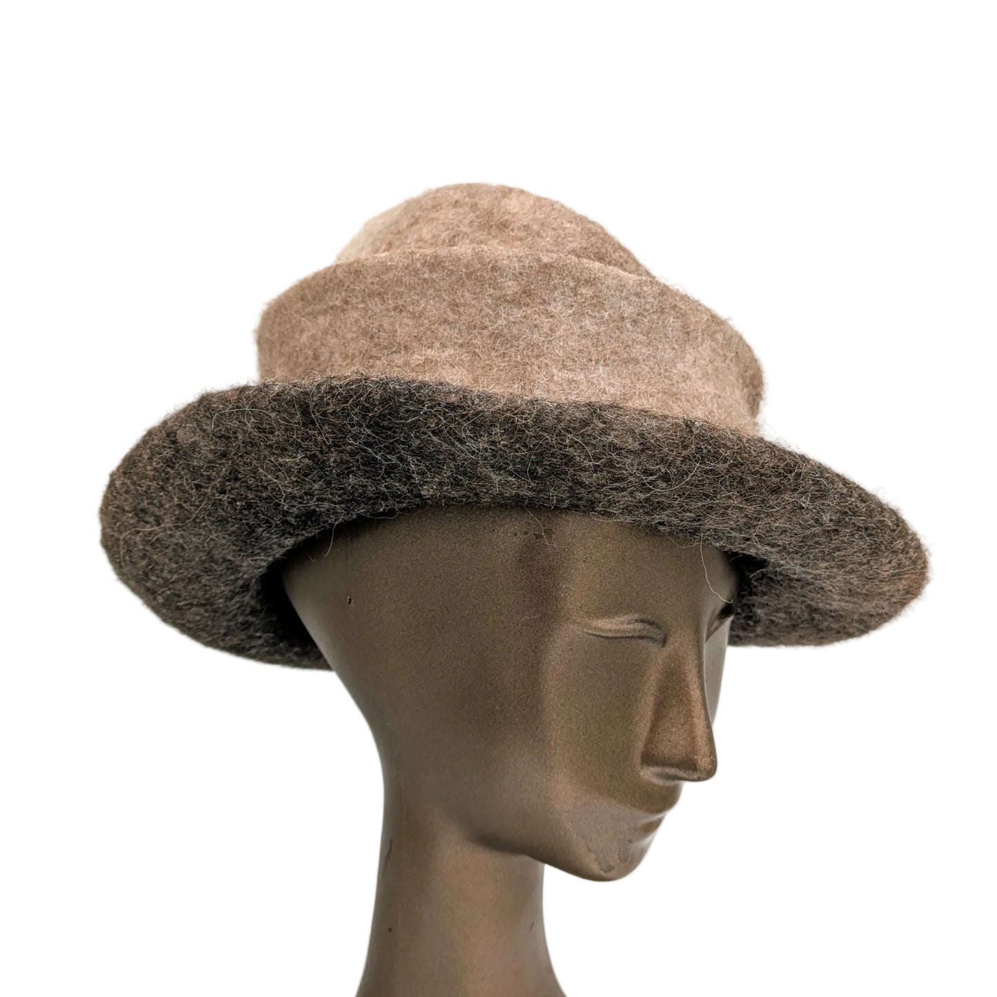~Adopted~ Custom Brimmed Hat from Irish Raised Alpaca - RESERVED