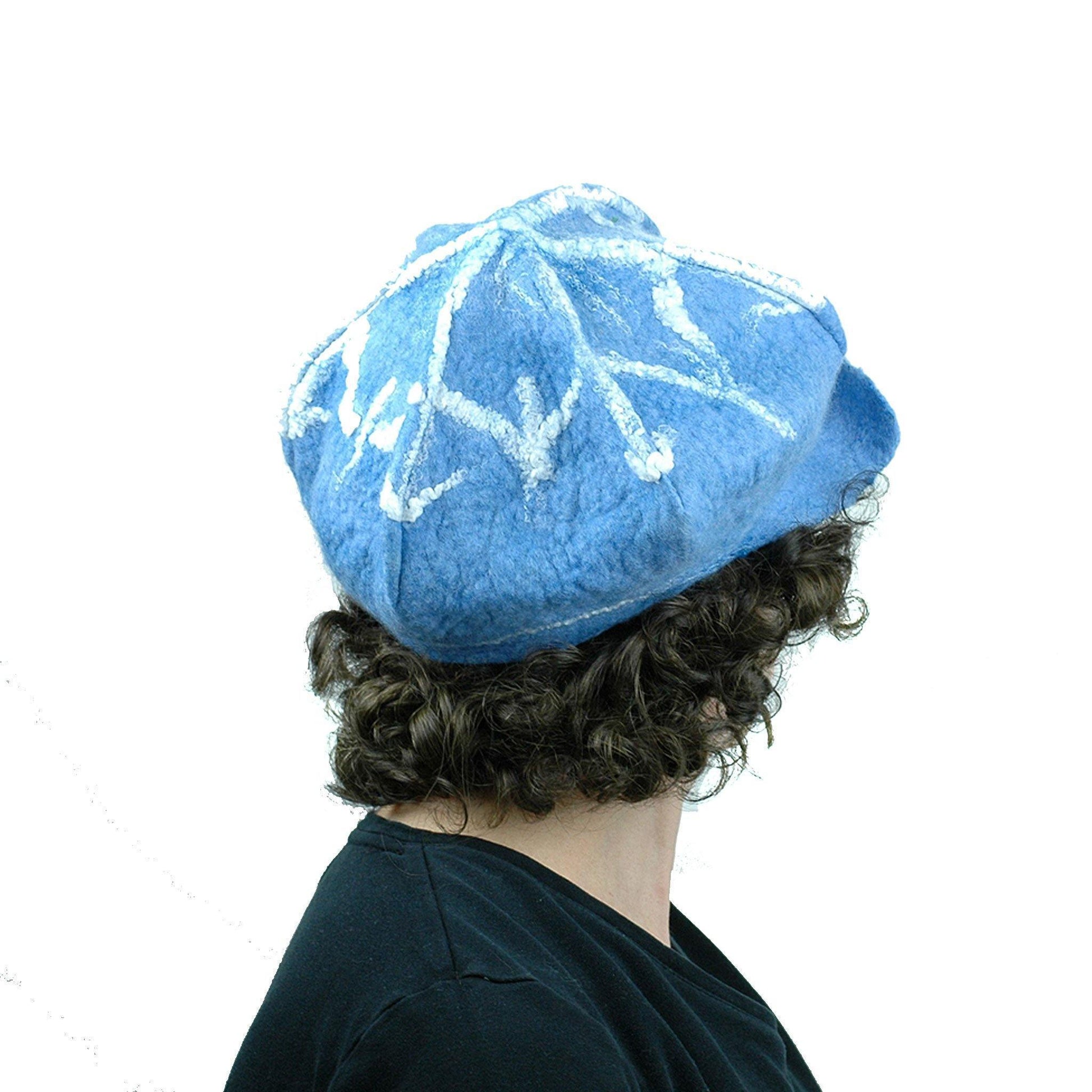 1960s Inspired Blue Cap - back view
