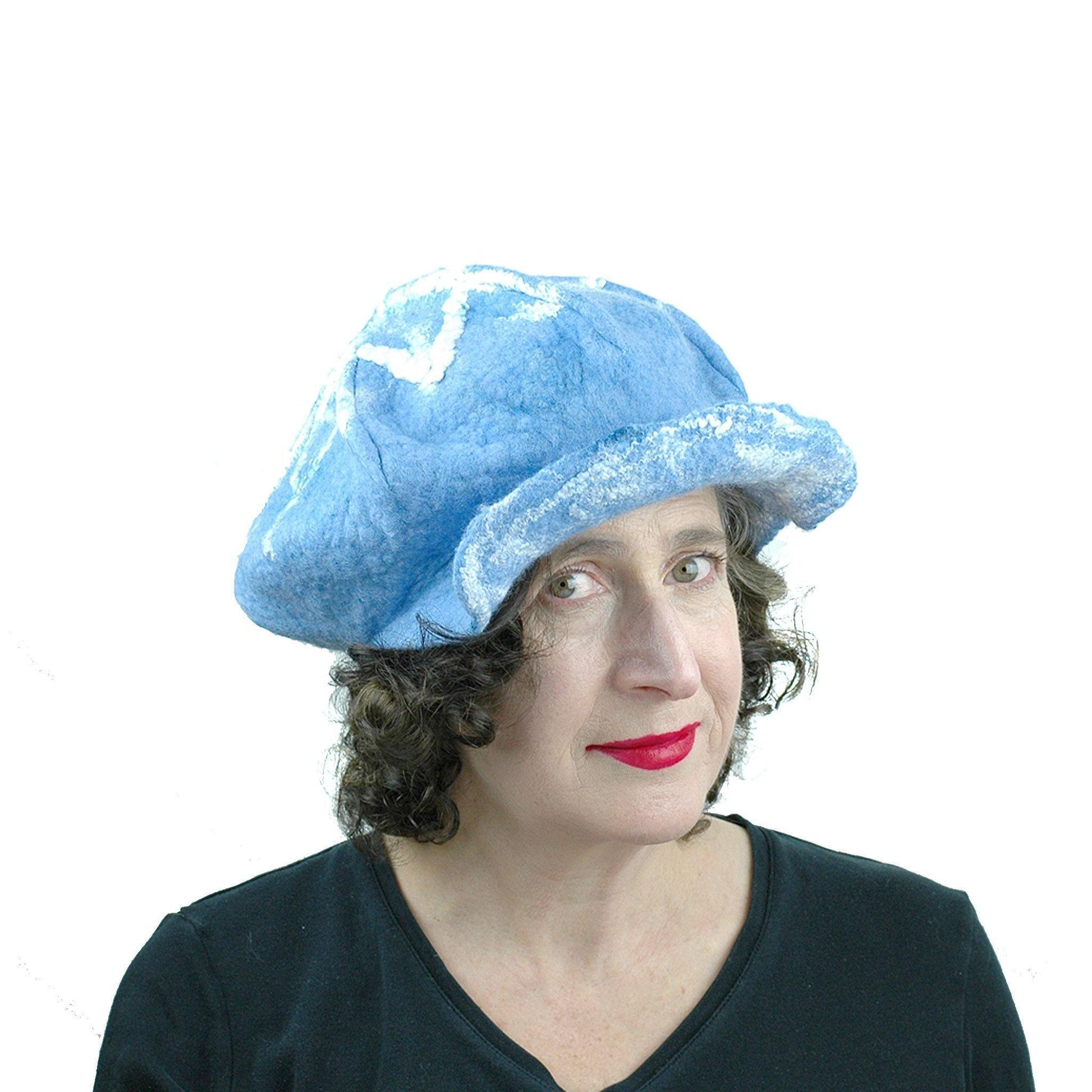1960s Inspired Blue Cap - front view