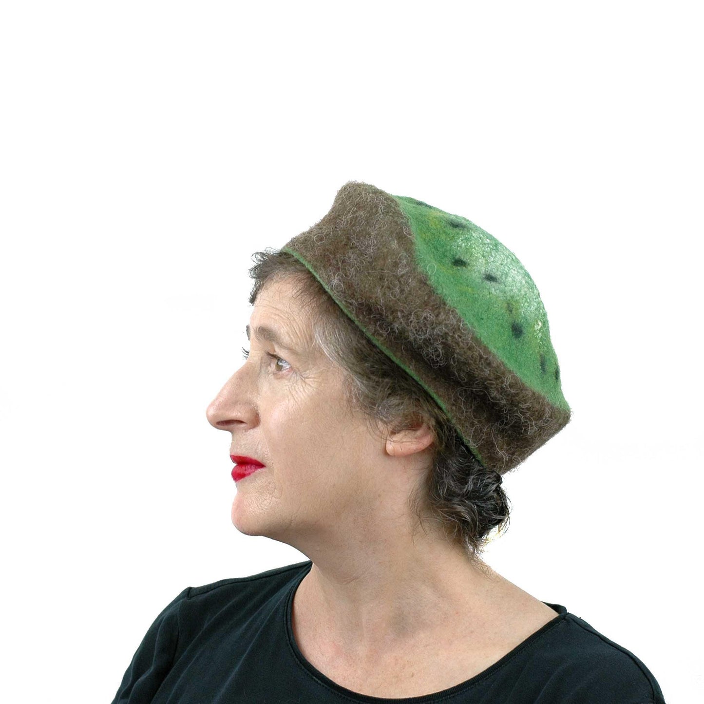 Cute Kiwi Hat in Small Size - side view