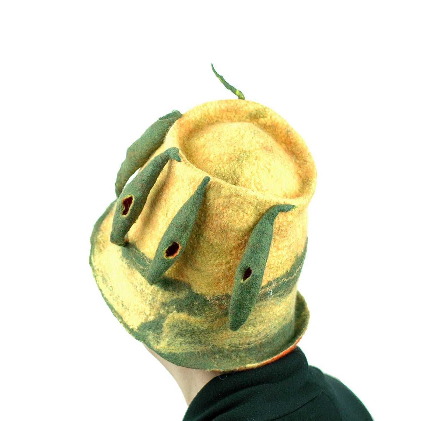 Cypress Tree Felted Bucket Hat - back view
