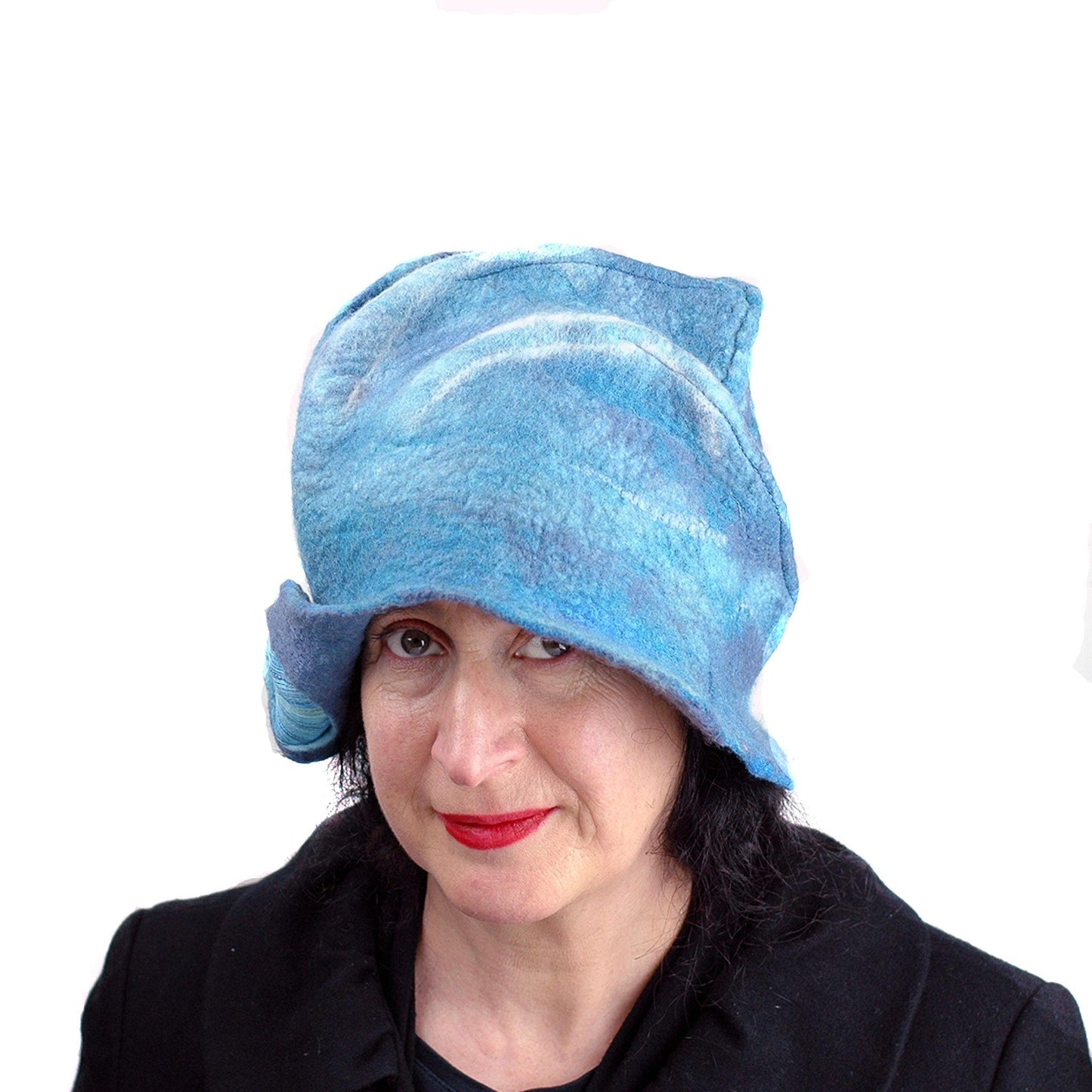 Dusty Blue Cloche - front view