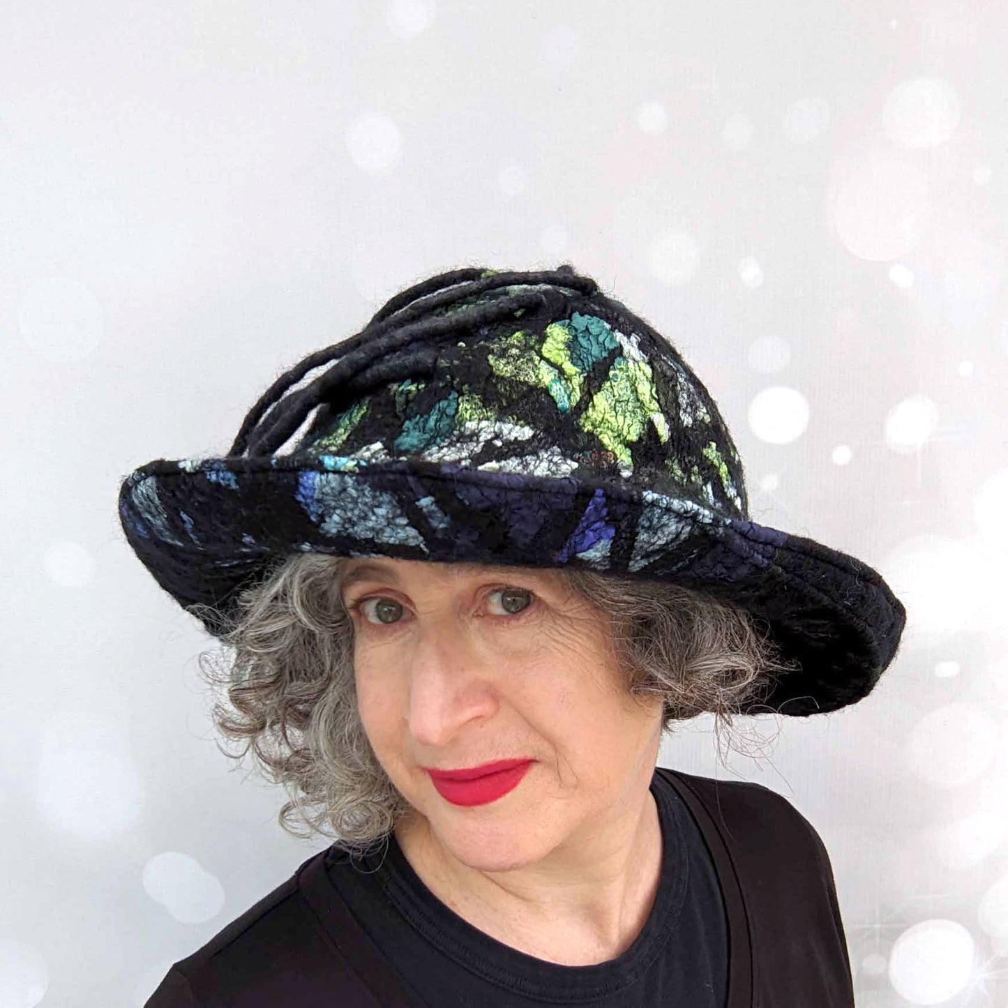 Mother of the Bride Wide Brimmed Exhibition Hat - frontview