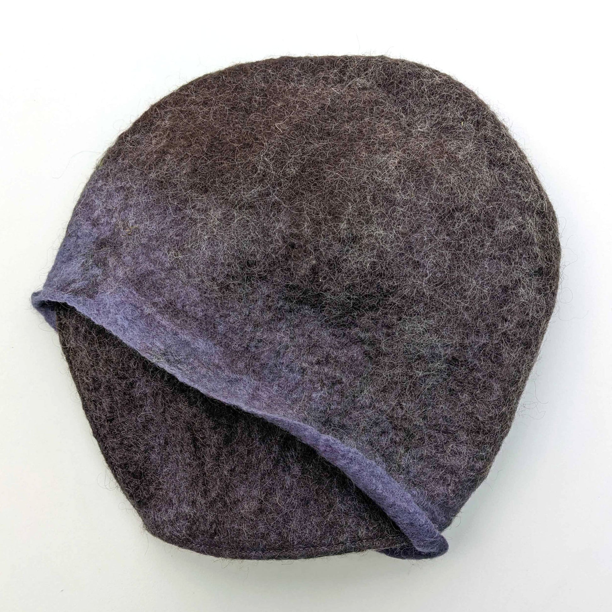 Purple Exclamation Mark Beret - topview