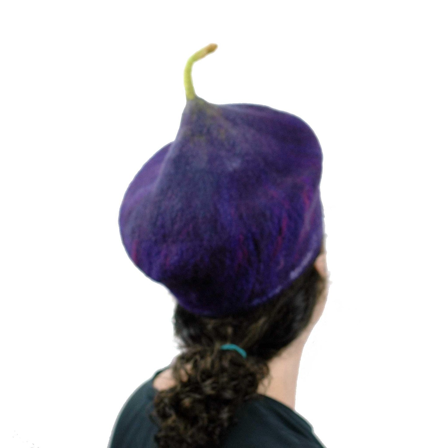 Purple Fig Felted Cap Small Size - back view